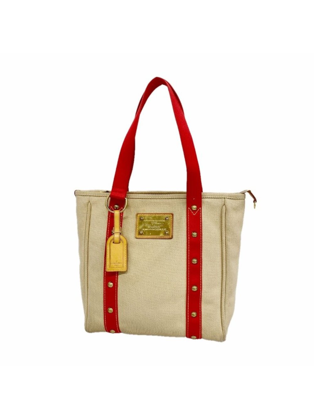 Louis Vuitton Tote Bag Antigua Cabas MM Beige
